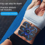 NNETM Rechargeable Remote Control Abdominal Muscle Toner, Muscle Trainer, Body Muscle Stimulator EMS Massager- Tone Your Abs, Hips, And Buttocks At Home
