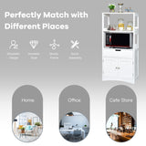 NNECW Storage Cabinet Display Shelf with Durable Material for Bathroom