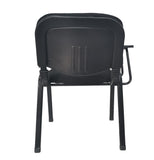 NNECN Lecture Chair with Table Top for Classroom Lecture Training Conference (Set of 6-Black)