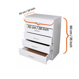 NNECN Classic Elegance: Five-Drawer Chest for Organized Living