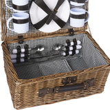 4 Person Picnic Basket Baskets Set Outdoor-1910113180357627909