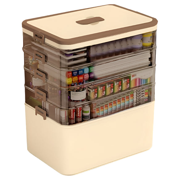 NNETM 5-Layer Craft & Sewing Tool Storage Box