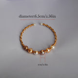 Elegant Pearl-Inlaid Bracelet for Women – Classic Fashion Jewelry Gift