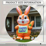 NNETM Carrot & Happy Sign Inflatable Easter Bunny