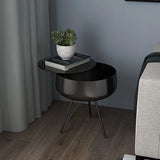 NNETM Side Table with Storage - Black