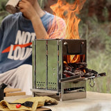 NNETM Unleash the Flavor of the Outdoors with Our Folding Wood Stove