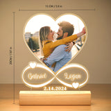 NNETM Personalized LED Photo Frame – Custom Picture Frame with Color Lights
