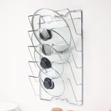 NNETM Wall-Mounted Multifunctional Kitchen Pot and Lid Rack