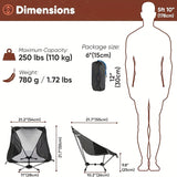 NNETM Folding Aluminum Beach Chair Set (2pcs)