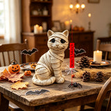 9CM Egyptian Retro Mummy Cat Resin Ornament - Sculpture
