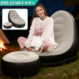 NNETM Inflatable Lounge Chair with Footrest – Outdoor Sofa Bed