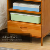 NNETM Bedside Table Rectangular Shape - Tan Color