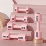NNETM Adjustable Weighted Dumbbells Set (2-5kg/4.41-11.02lbs) - Pink