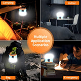 NNETM LED Solar Camping Lantern Rechargeable Portable Outdoor Light
