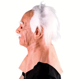 NNETM Latex Old Man Face Cover - Elder Headgear
