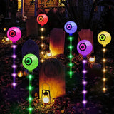 NNETM 6-Pack Color Changing Solar Lights – Horror Eyeball Stake Lights
