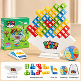 73pcs Balance Tower Stacking Colorful Plastic Tabletop Game