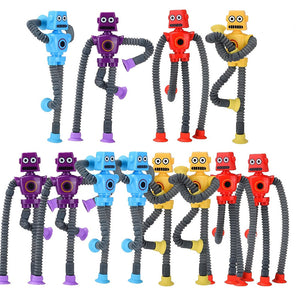 NNETM Telescopic Tube Robot Toys (10 Pack)