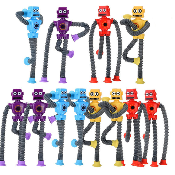 NNETM Telescopic Tube Robot Toys (10 Pack)