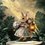 NNETM 2D Boho Easter Bunny Acrylic Tabletop Statue