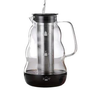 NNETM Glass Coffee Maker with Stainless Filter