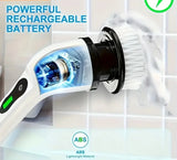 NNETM Electric Rotary Floor Scrubber with Replaceable Brush Heads