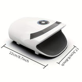 NNETM Cordless Hand Massager with Compression & Heat(White)