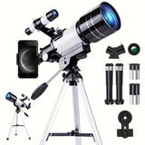 High-Powered Astronomical Telescope with Tripod and Phone Adapter