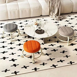 NNETM Step Up Your Decor Game with a Trendy Round Rolling Stool