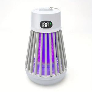NNETM Electric Mosquito Killer Lamp & LED Light Combo - USB Rechargeable Bug Zapper- White