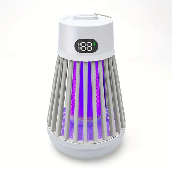 NNETM Electric Mosquito Killer Lamp & LED Light Combo - USB Rechargeable Bug Zapper