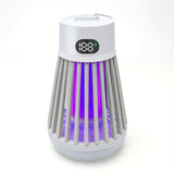 NNETM Electric Mosquito Killer Lamp & LED Light Combo - USB Rechargeable Bug Zapper- White