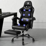 NNETM Gaming Chair – Massage Office Racing Seat Faux Leather Ergonomic