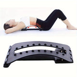 NNETM Back Magic Stretcher & Lower Lumbar Support - Spine Massager(Black)