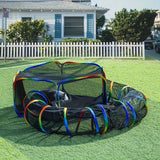 NNETM Tunnel Tent Playpen for Cats & Small Pets