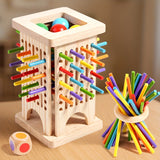 Wooden Stick Pulling Educational Strategy Board Game
