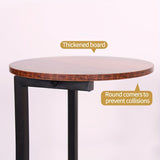 NNETM Double-Layer Metal Frame Storage Side Table