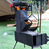 NNETM Portable Rocket Stove for Outdoor Cooking Camping
