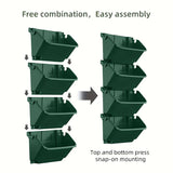 NNETM Wall-Mounted Vertical Stacking Planter Set (30pcs)