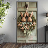 NNETM Indoor Decoration Festive Easter Bunny Wreath