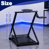 NNETM Foldable Racing Wheel Stand Simulator for Logitech Thrustmaster