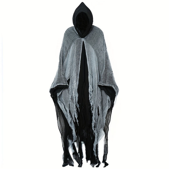 NNETM Skeleton Halloween Cloak with Hood
