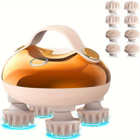 NNETM Portable Electric Scalp Massager(Gold)