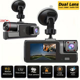NNETM Dual Lens Dash Cam with Night Vision