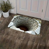 Infinite Abyss 3D Printed Non-Slip Floor Mat 1Pc