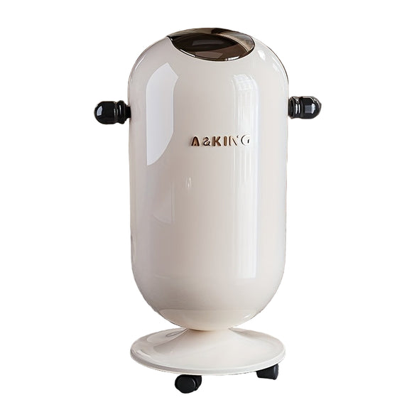 NNETM Trash Can with Lid and Wheels