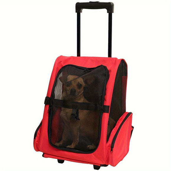 NNETM Multi-Purpose Pet Bag Foldable Travel Carrier with Wheels