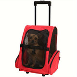 NNETM Multi-Purpose Pet Bag Foldable Travel Carrier with Wheels
