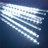 NNETM Starry Shower: Solar LED Christmas Meteor Lights