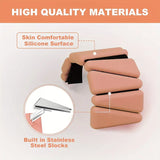 NNETM 1 Pair Silicone Weighted Wristbands & Ankle Straps, 2lbs/907.18g - Salmon Pink